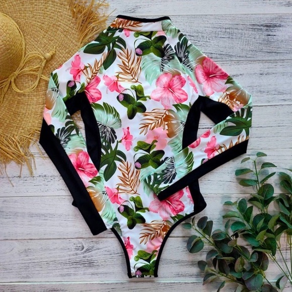 Paddlesuit Rashgaurd Long Sleeve Swimsuit Zipper - Picture 6 of 7